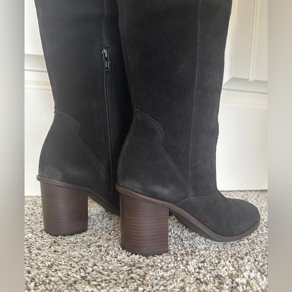 NIB Lucky Brand Jolna black suede boots, 7.5 - Picture 8 of 13